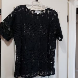 Lace, see through blouse